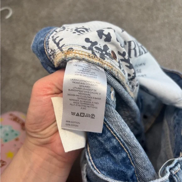 NWT WE THE FREE Ghost Town High Rise Long Short Raw Hem Size 28 - Picture 13 of 16